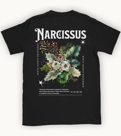 Narcissus, birth month December flower T-shirt