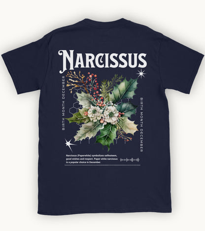 Narcissus, birth month December flower T-shirt
