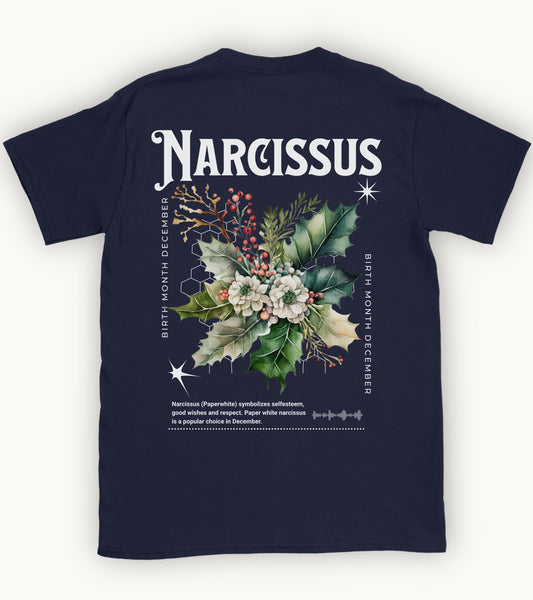 Narcissus, birth month December flower T-shirt