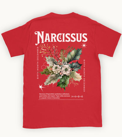 Narcissus, birth month December flower T-shirt