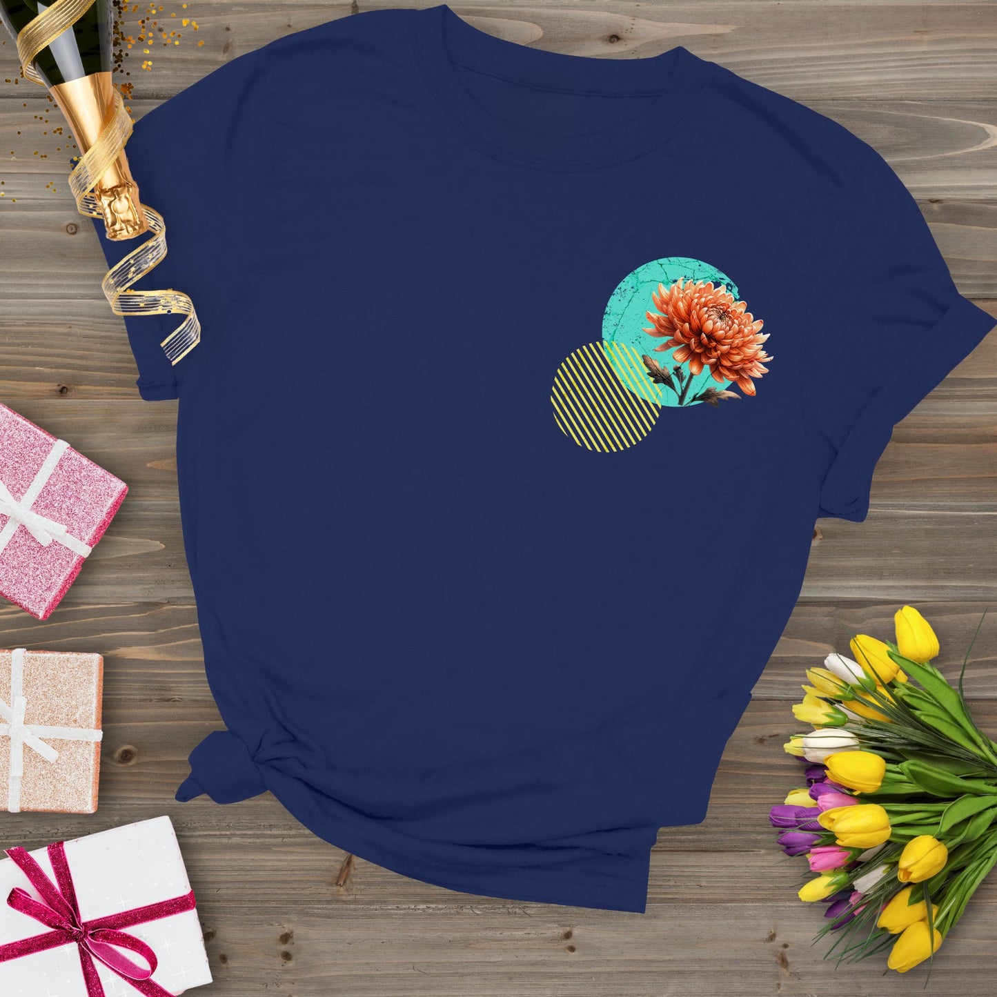 Chrysanthemum, birth month November flower T-shirt