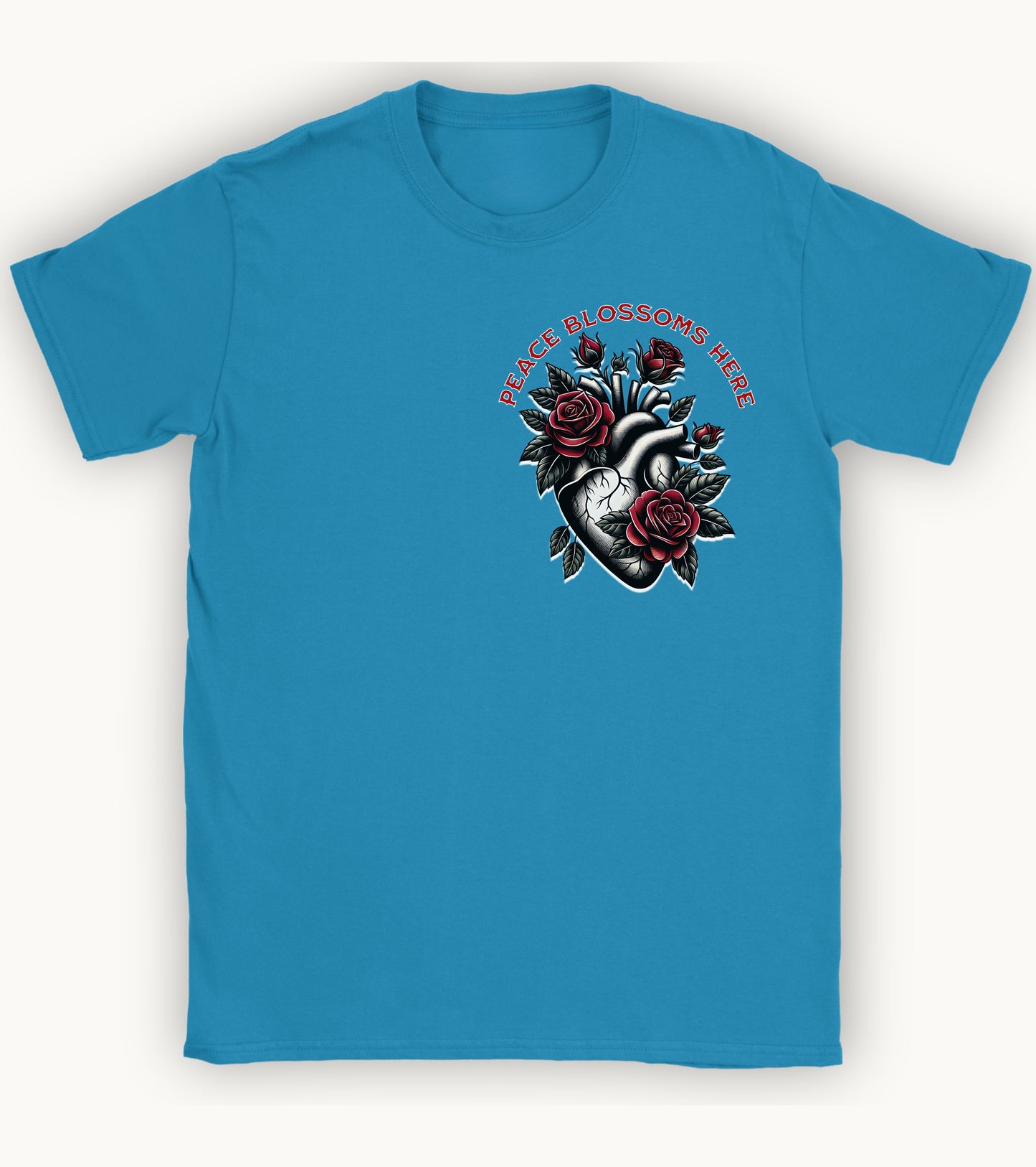 Peace blossoms here T-shirt