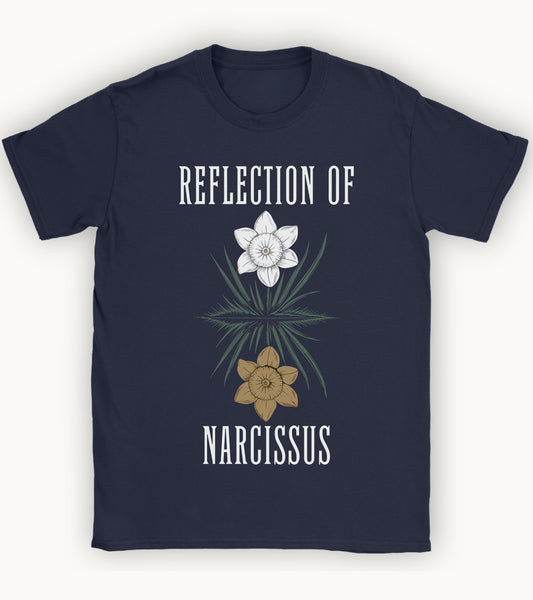 Reflection of Narcissus t-shirt.