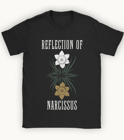 Reflection of Narcissus t-shirt.