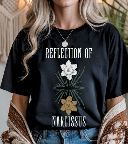 Reflection of Narcissus t-shirt.
