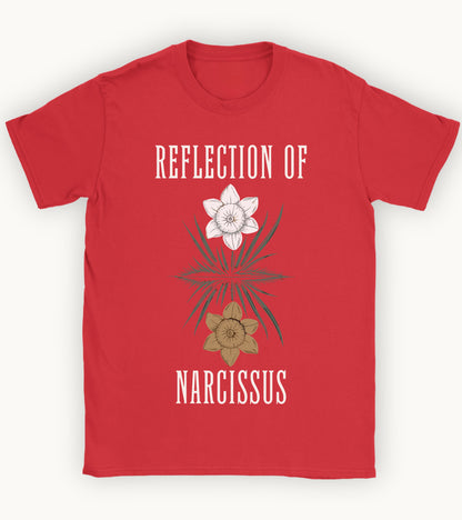 Reflection of Narcissus t-shirt.