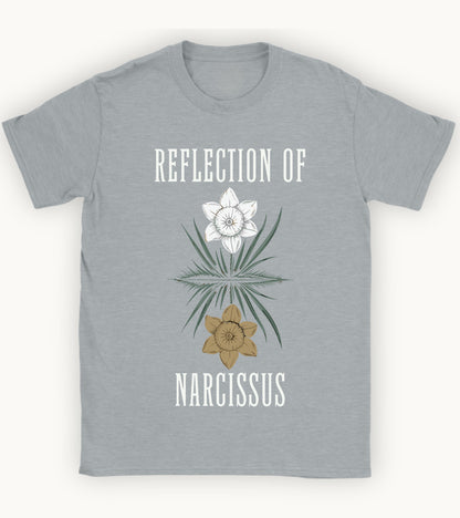 Reflection of Narcissus t-shirt.
