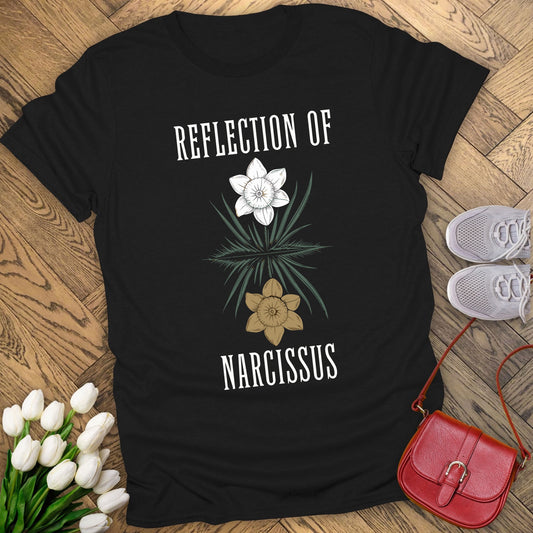 Reflection of Narcissus t-shirt.