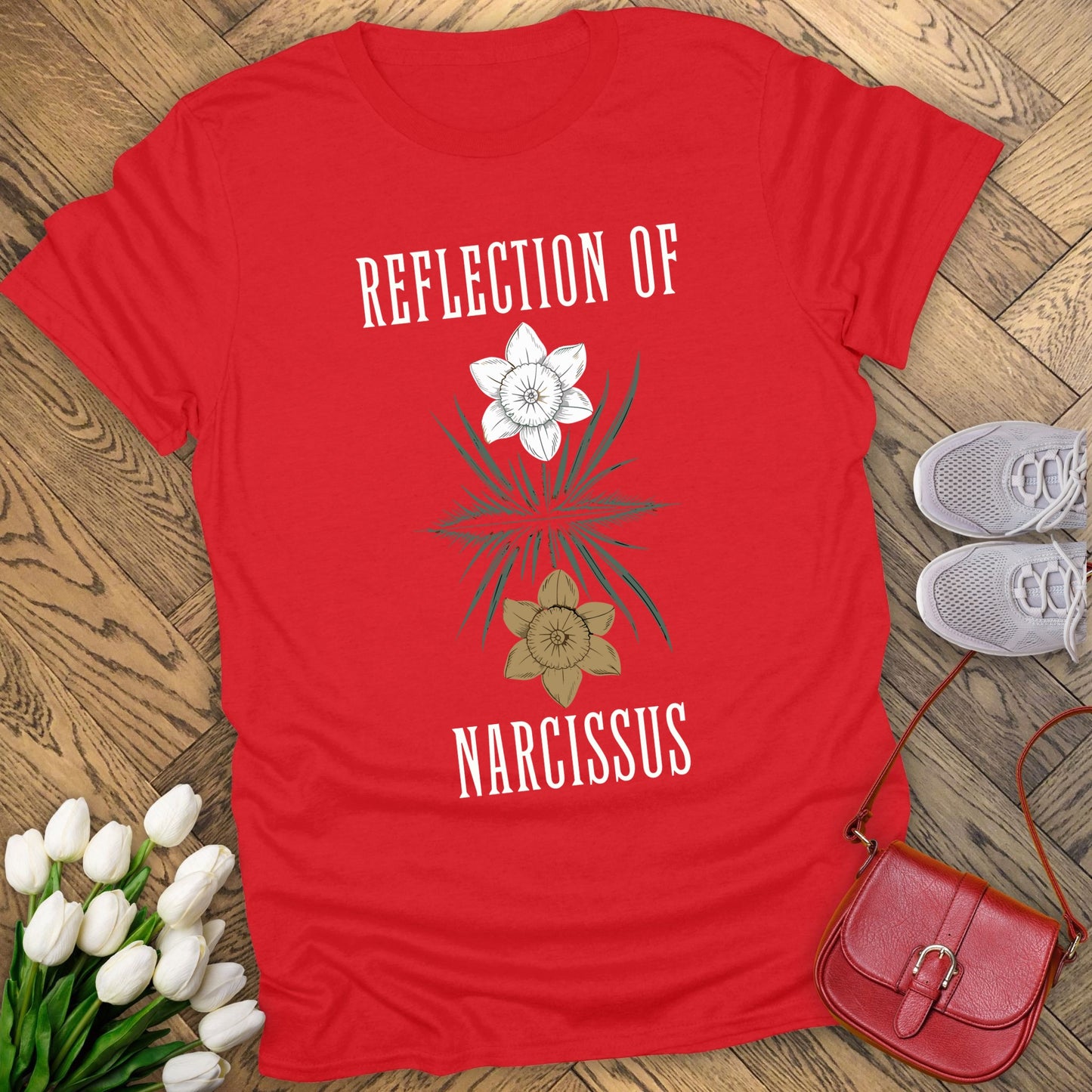 Reflection of Narcissus t-shirt.