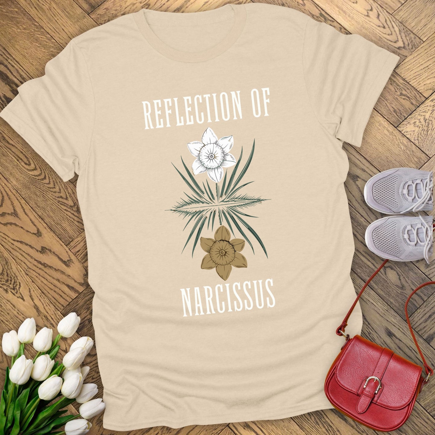 Reflection of Narcissus t-shirt.