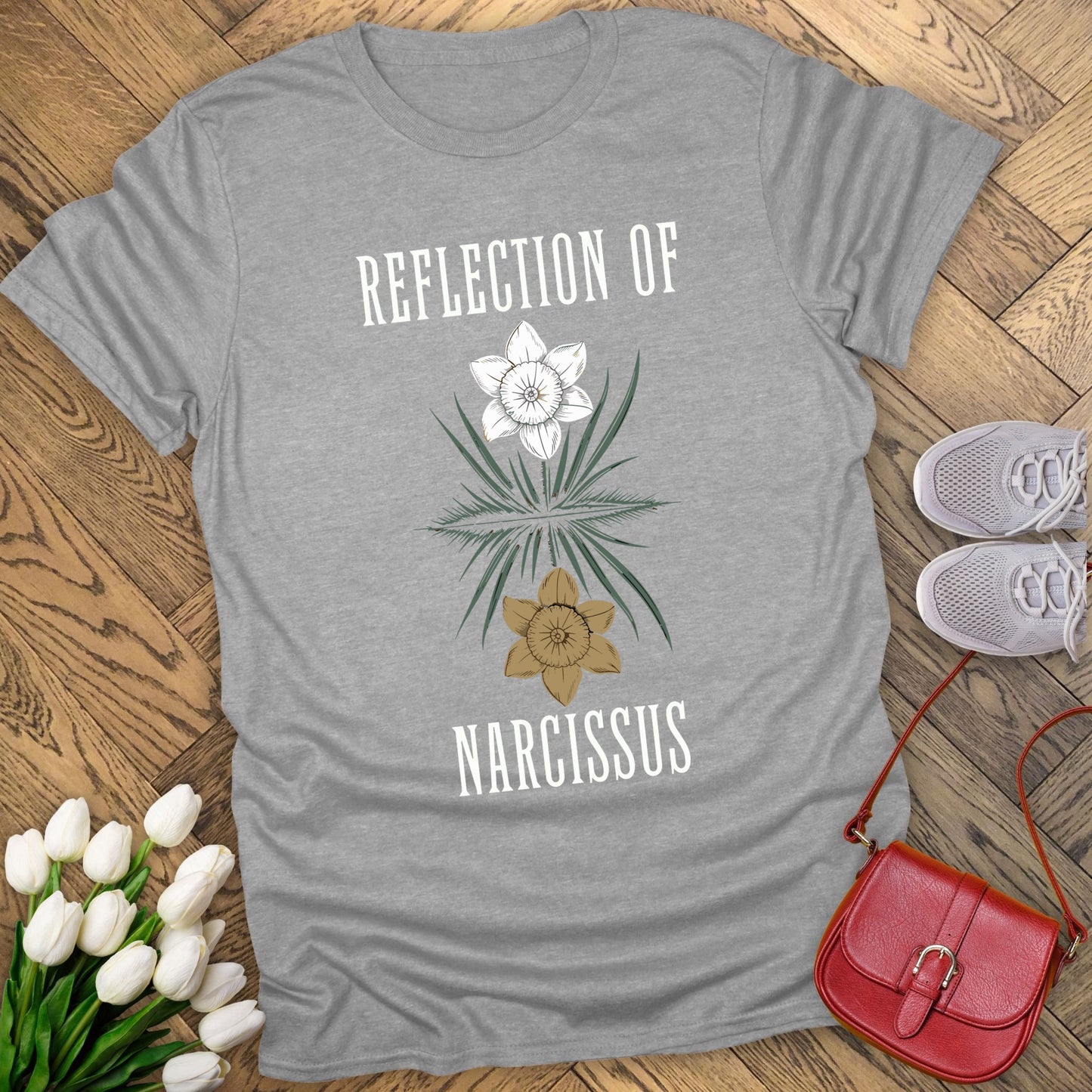 Reflection of Narcissus t-shirt.