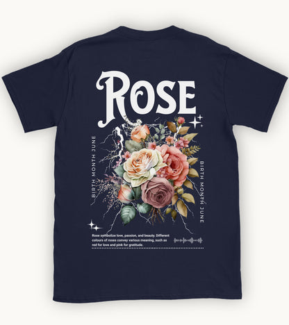 Rose, birth month june flower T-shirt