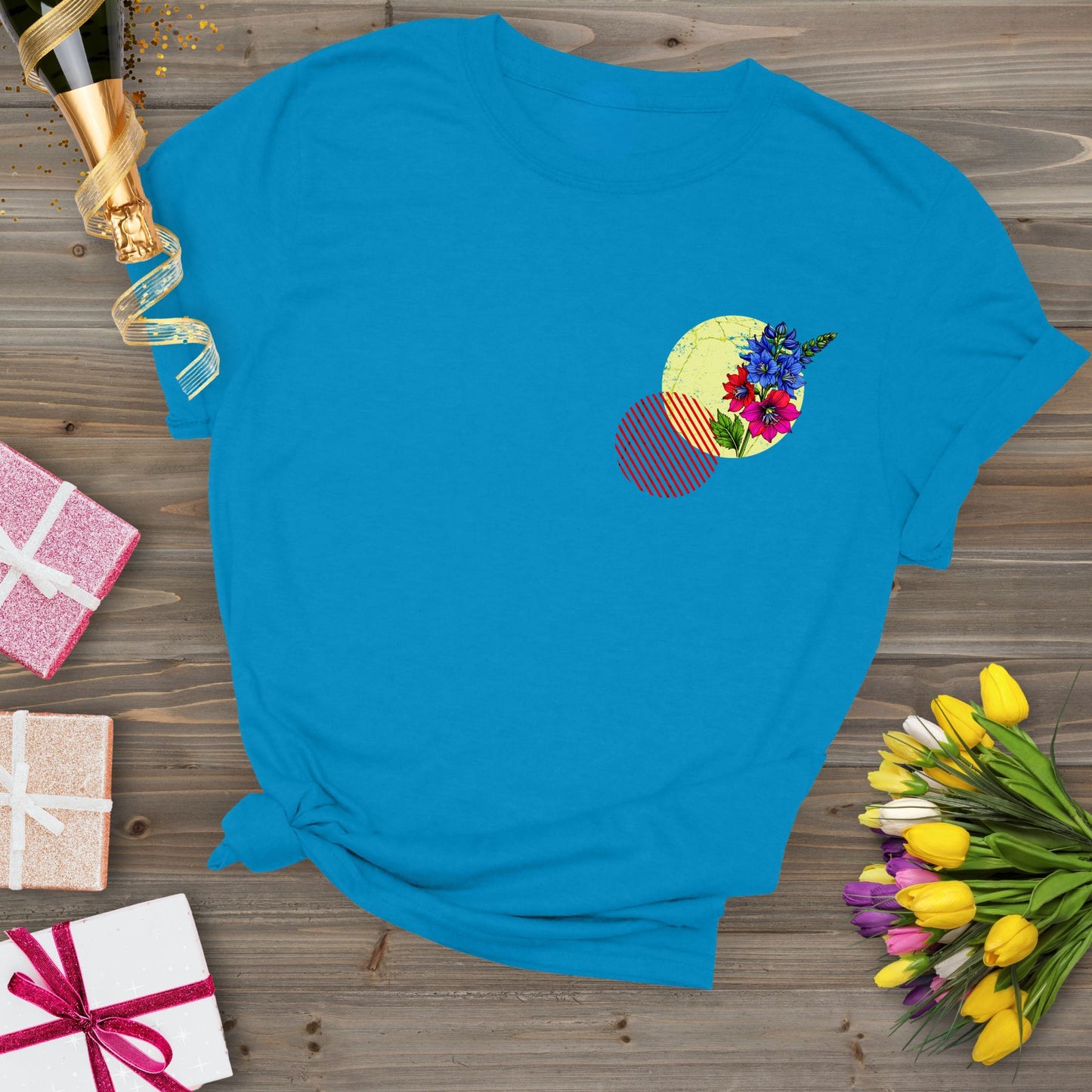 Delphinium, birth month july flower T-shirt
