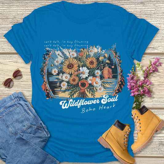 Wildflower soul boho heart T-shirt.