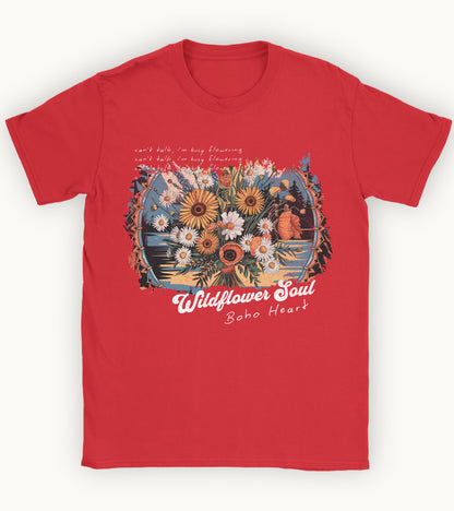 Wildflower soul boho heart T-shirt.