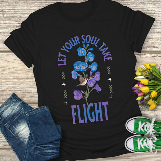 Let your Soul take Flight t-shirt.