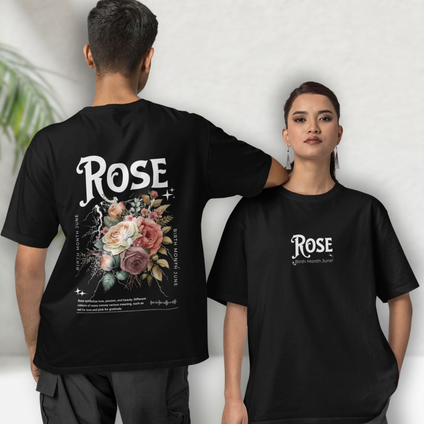 Rose, birth month june flower T-shirt