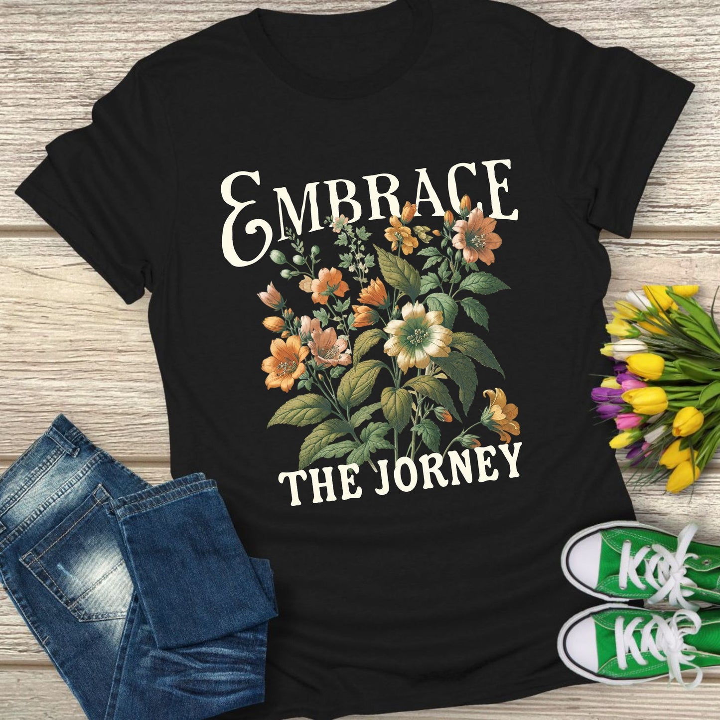 Embrace the journey t-shirt.