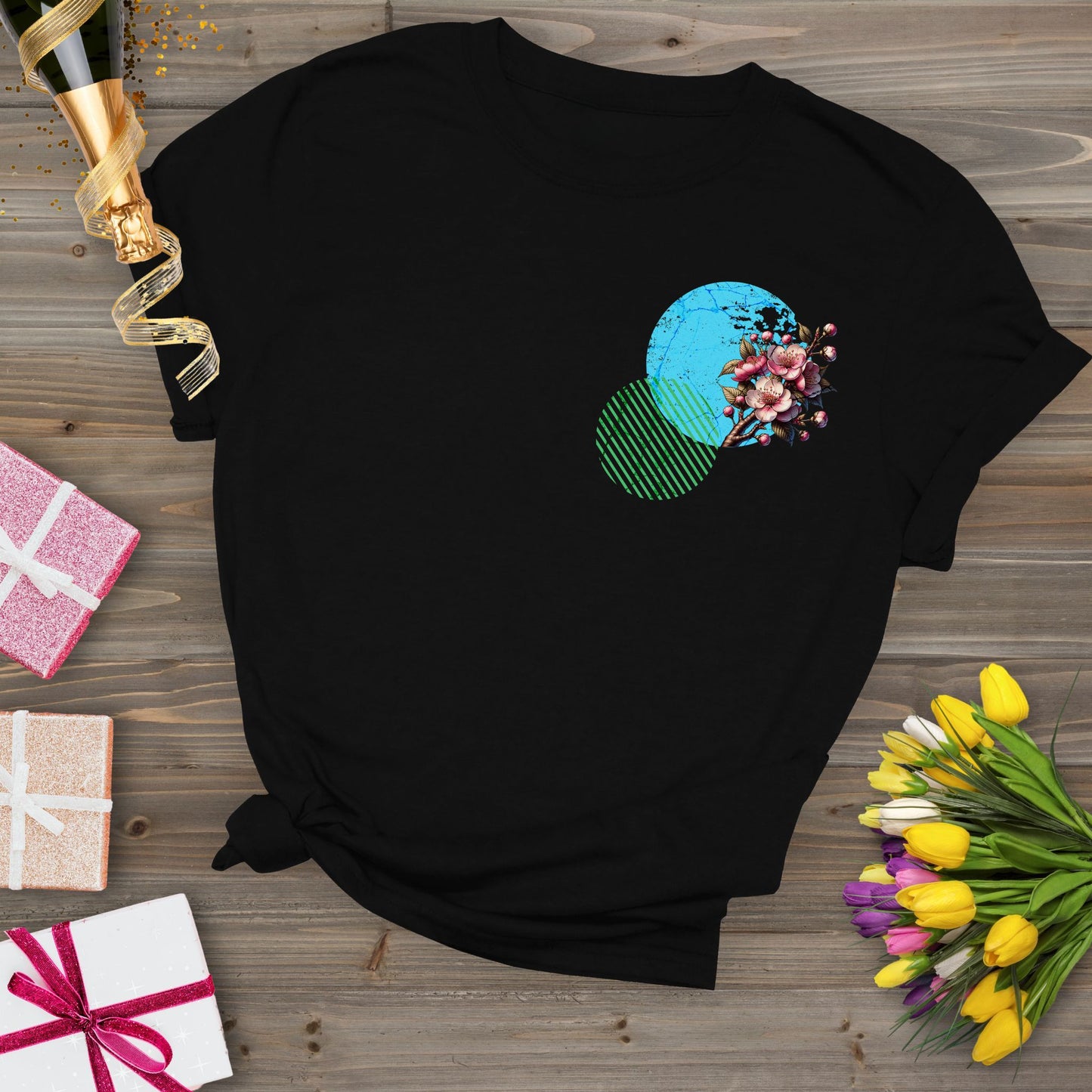 The Hawthorn, birth month May flower T-shirt.