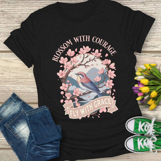 Blossom with courage t-shirt.