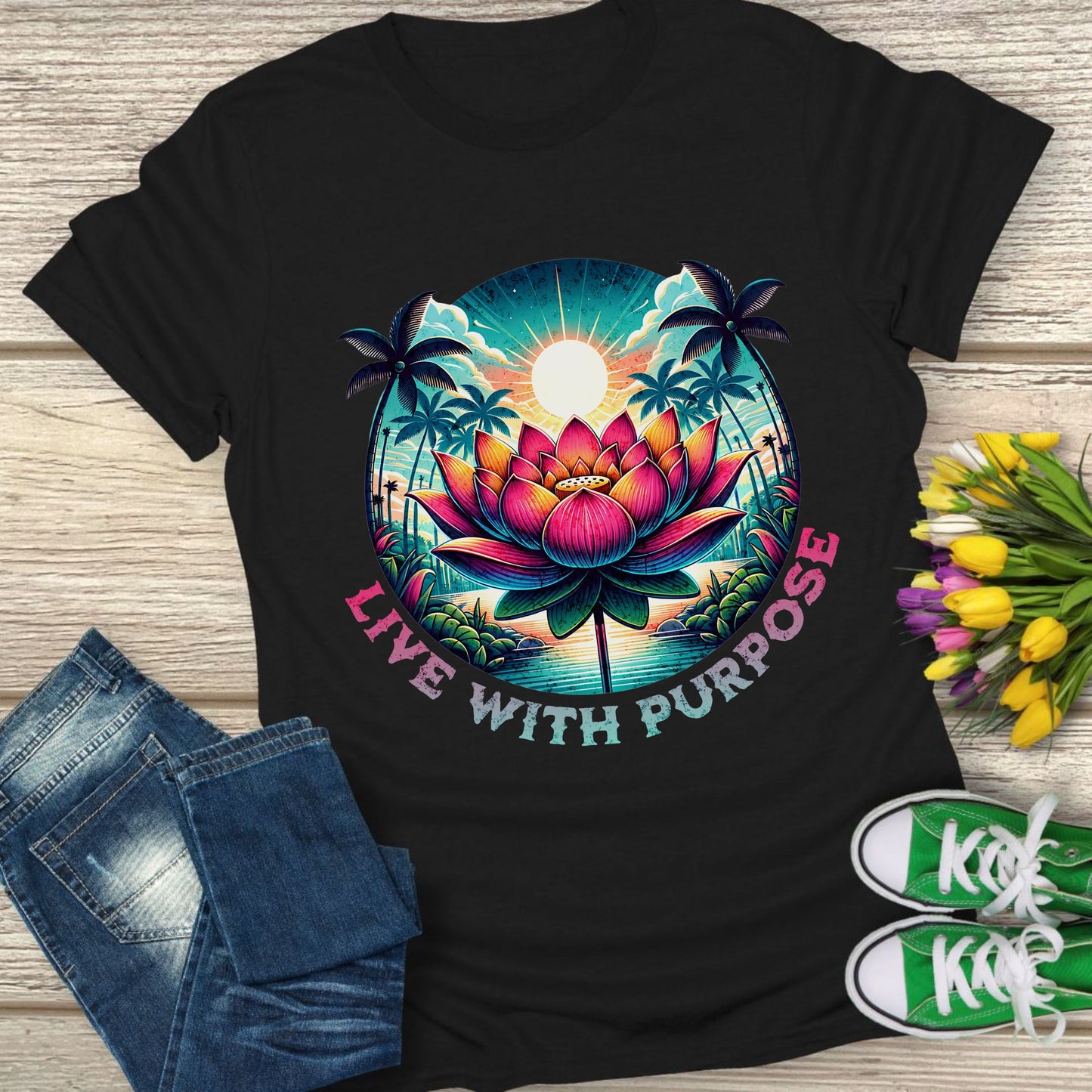Live with purpose t-shirt.