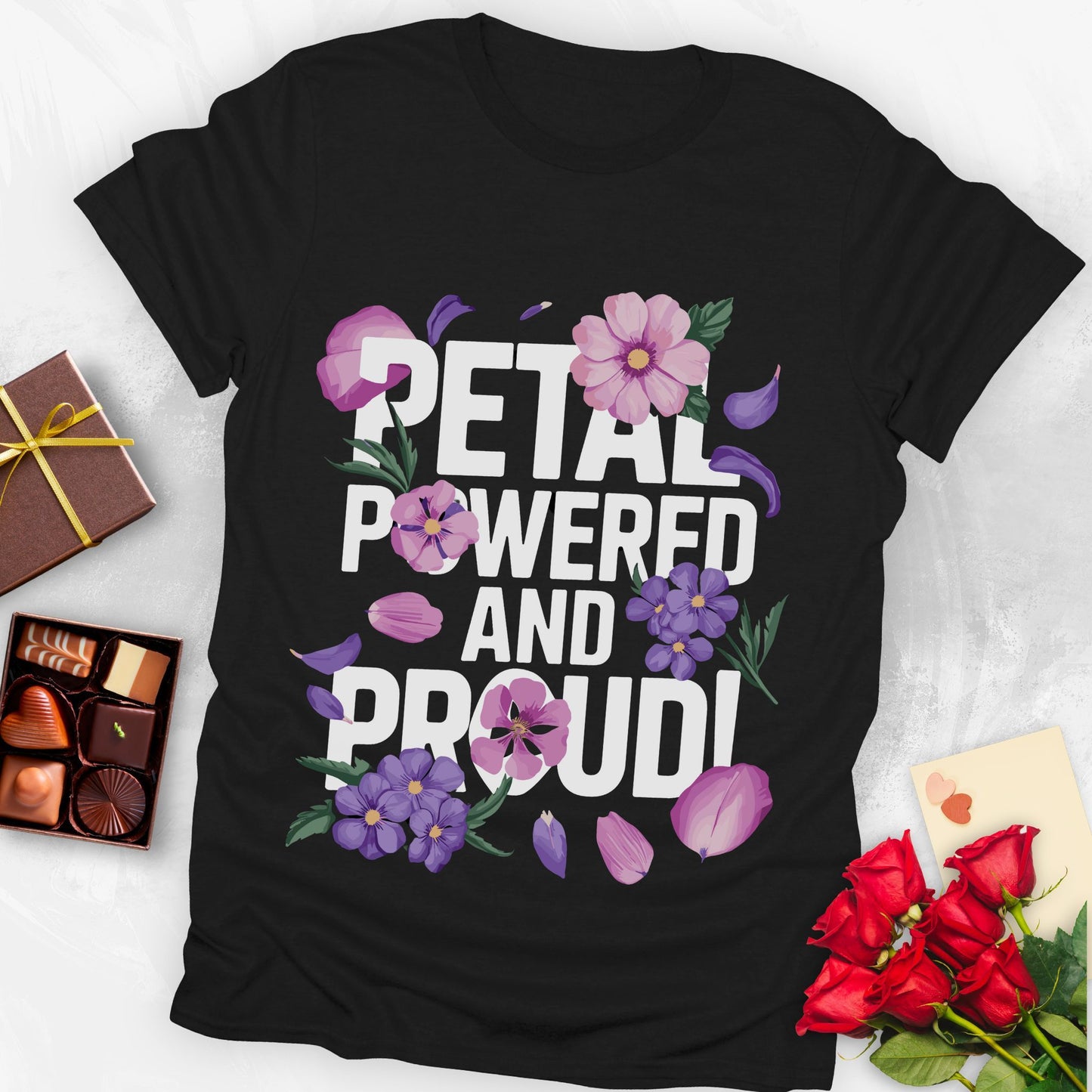 Petal powered and proud T-shirt