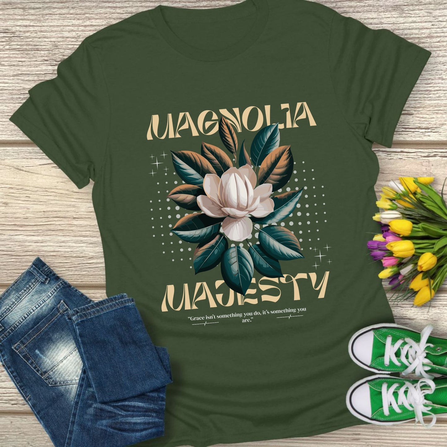 Magnolia Majesty t-shirt.