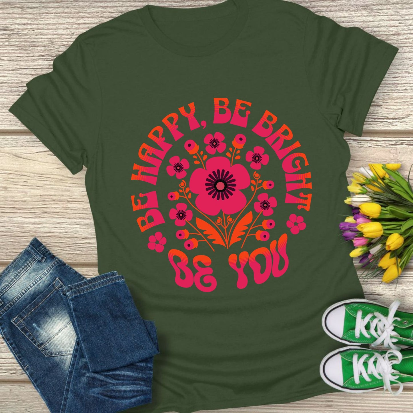 Be you floral t-shirt.