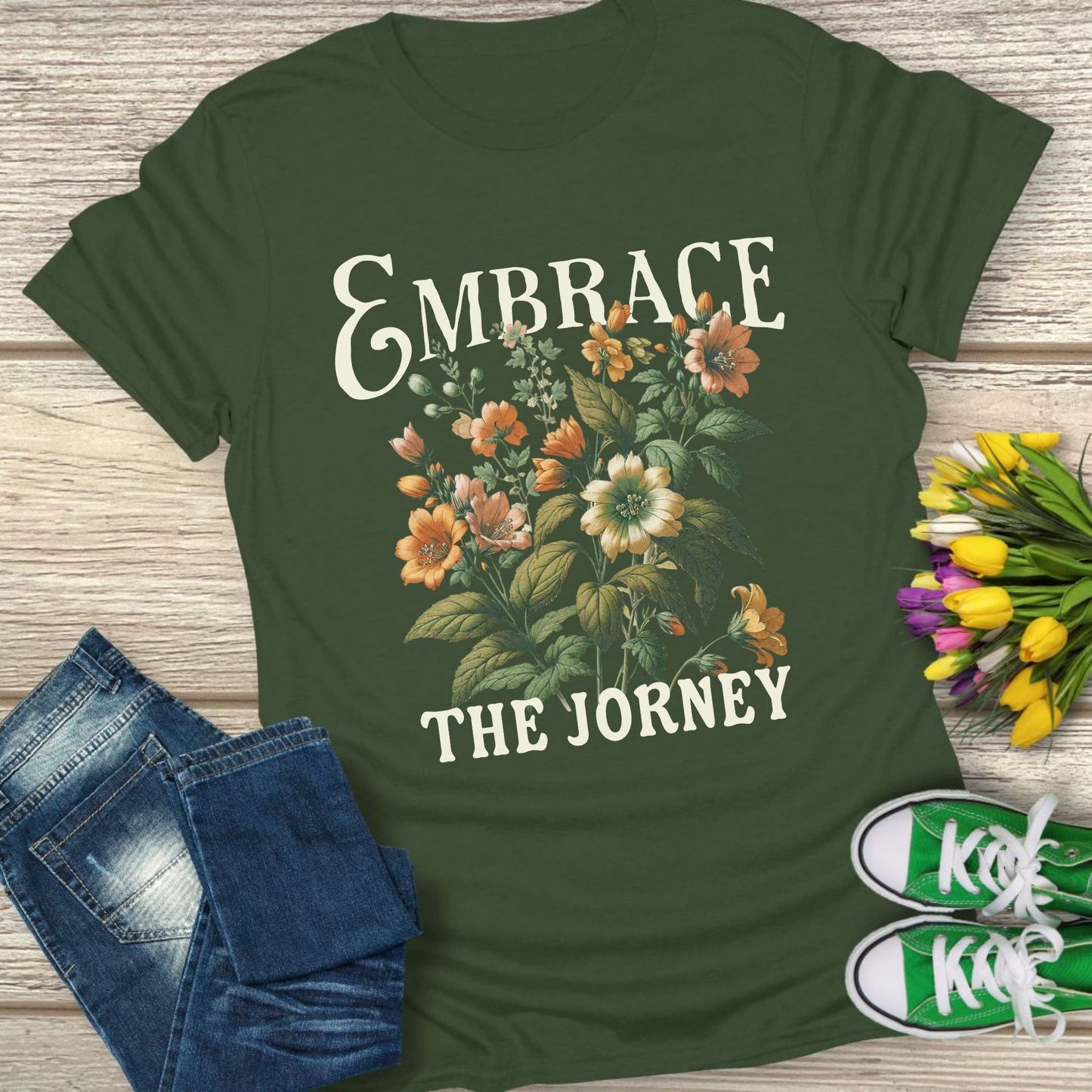 Embrace the journey t-shirt.