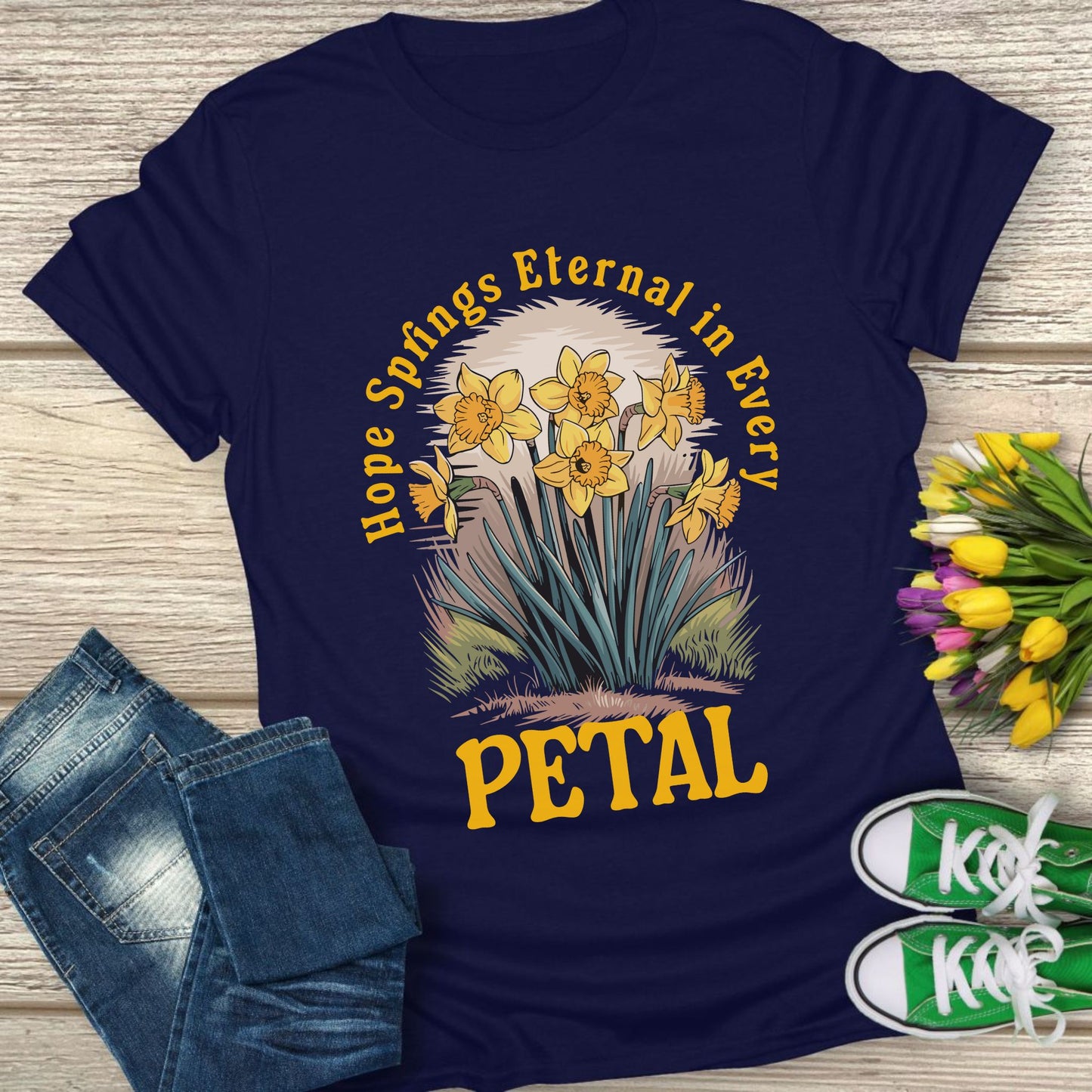 Hope springs eternal in every patel t-shirt.