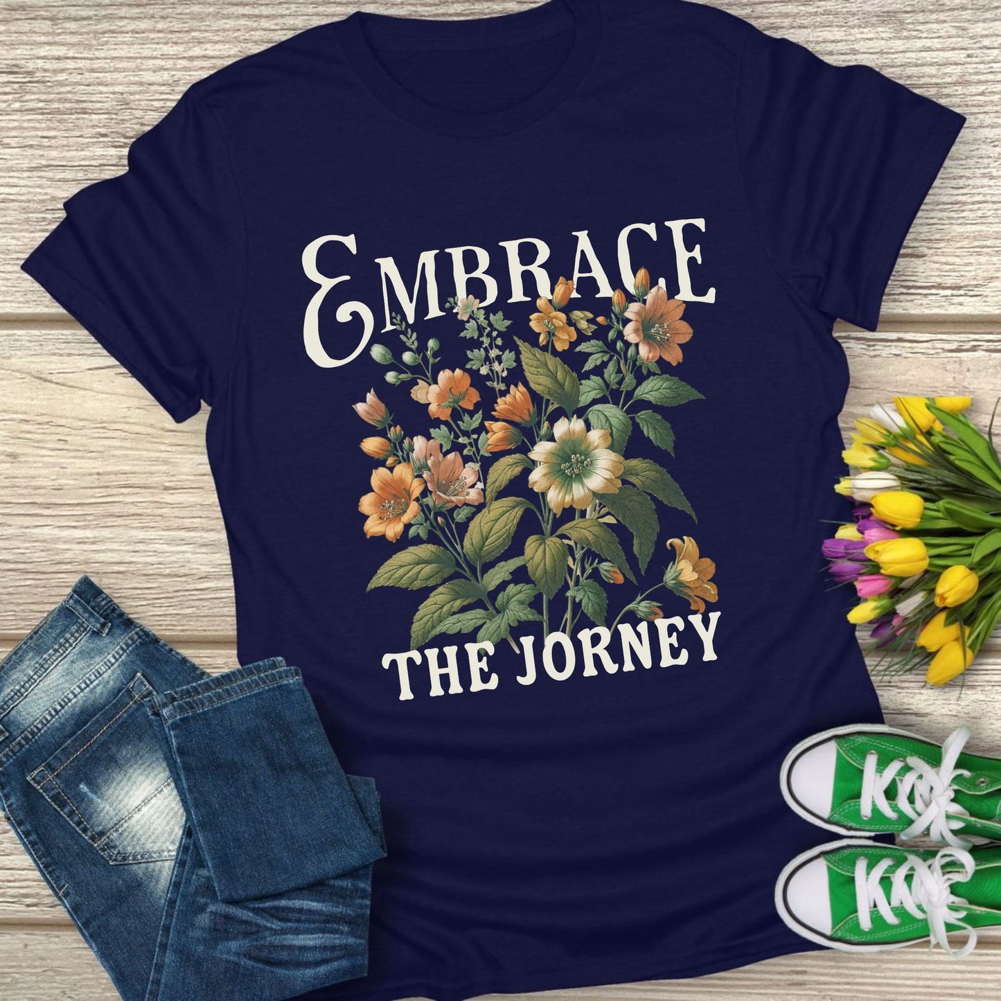 Embrace the journey t-shirt.