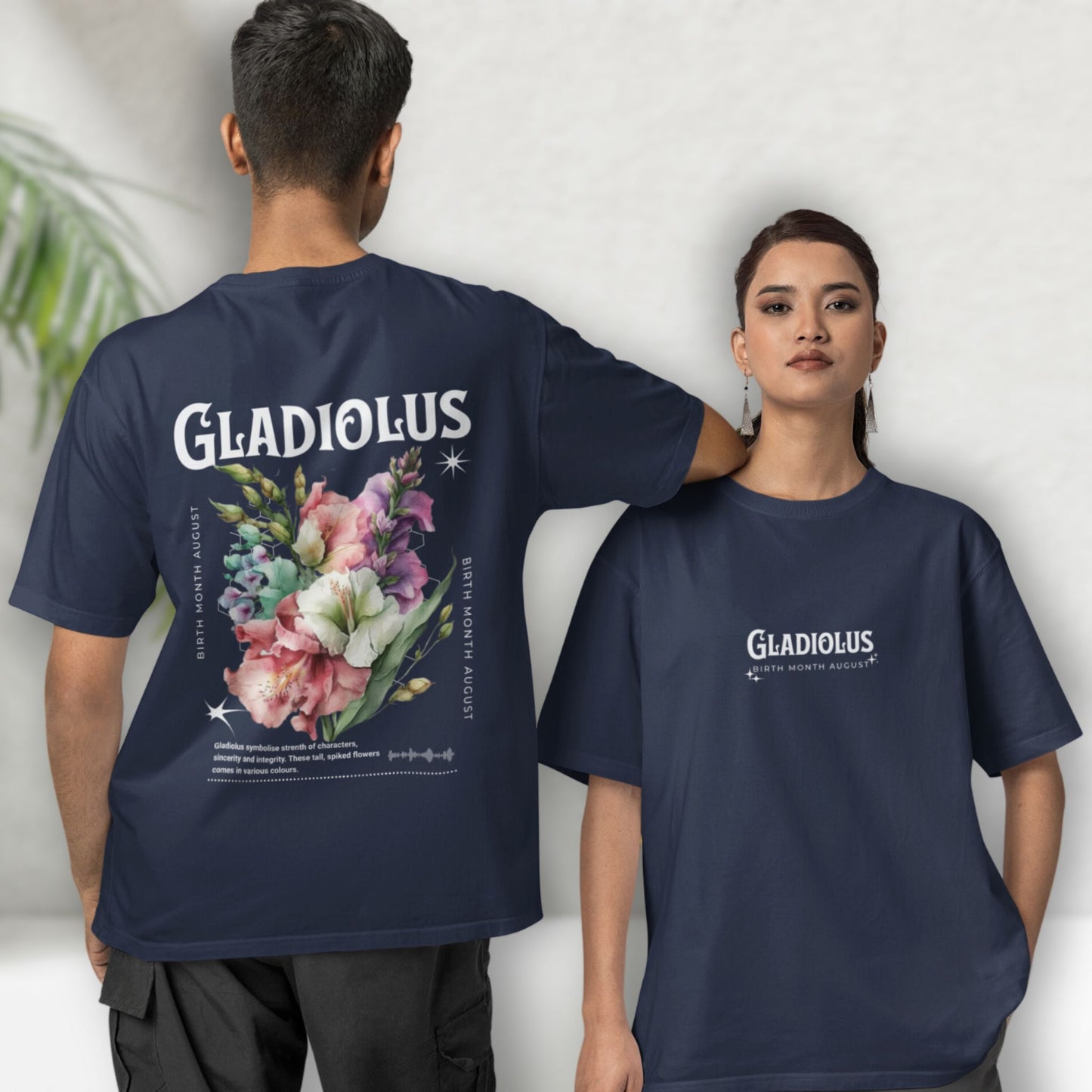 Gladiolus, birth month August flower T-shirt