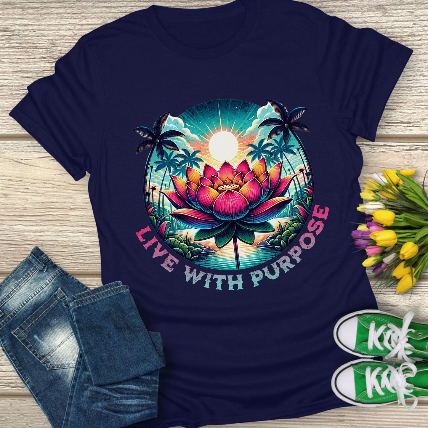 Live with purpose t-shirt.