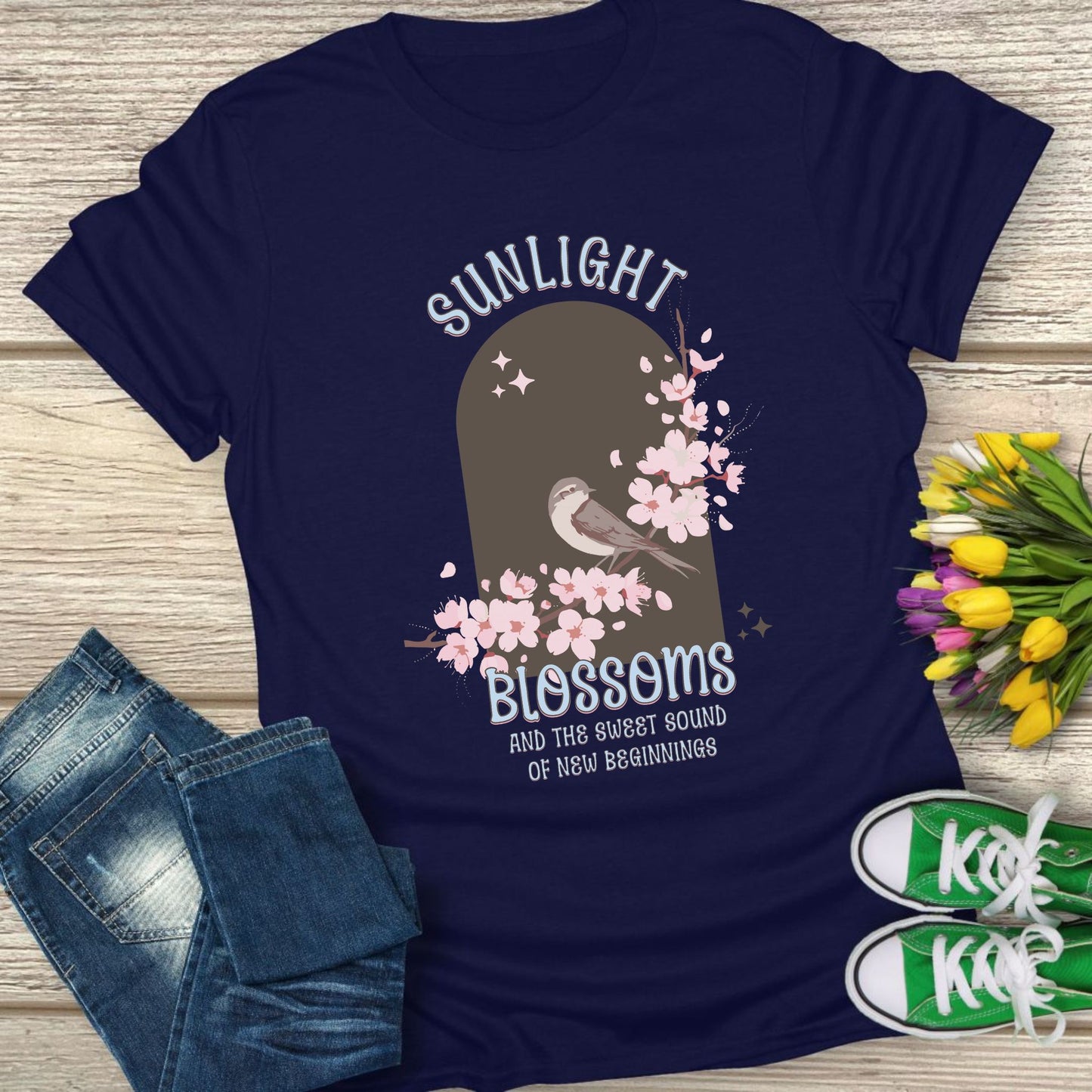 Sunlight Blossoms t-shirt.