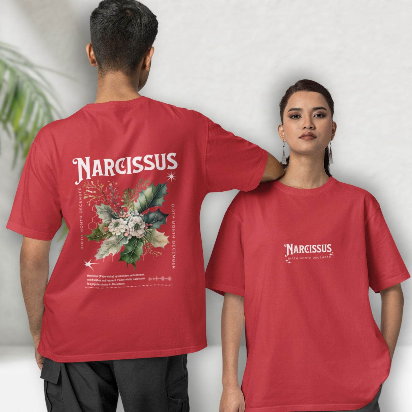 Narcissus, birth month December flower T-shirt