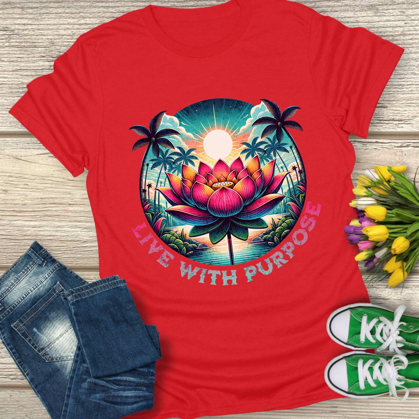 Live with purpose t-shirt.