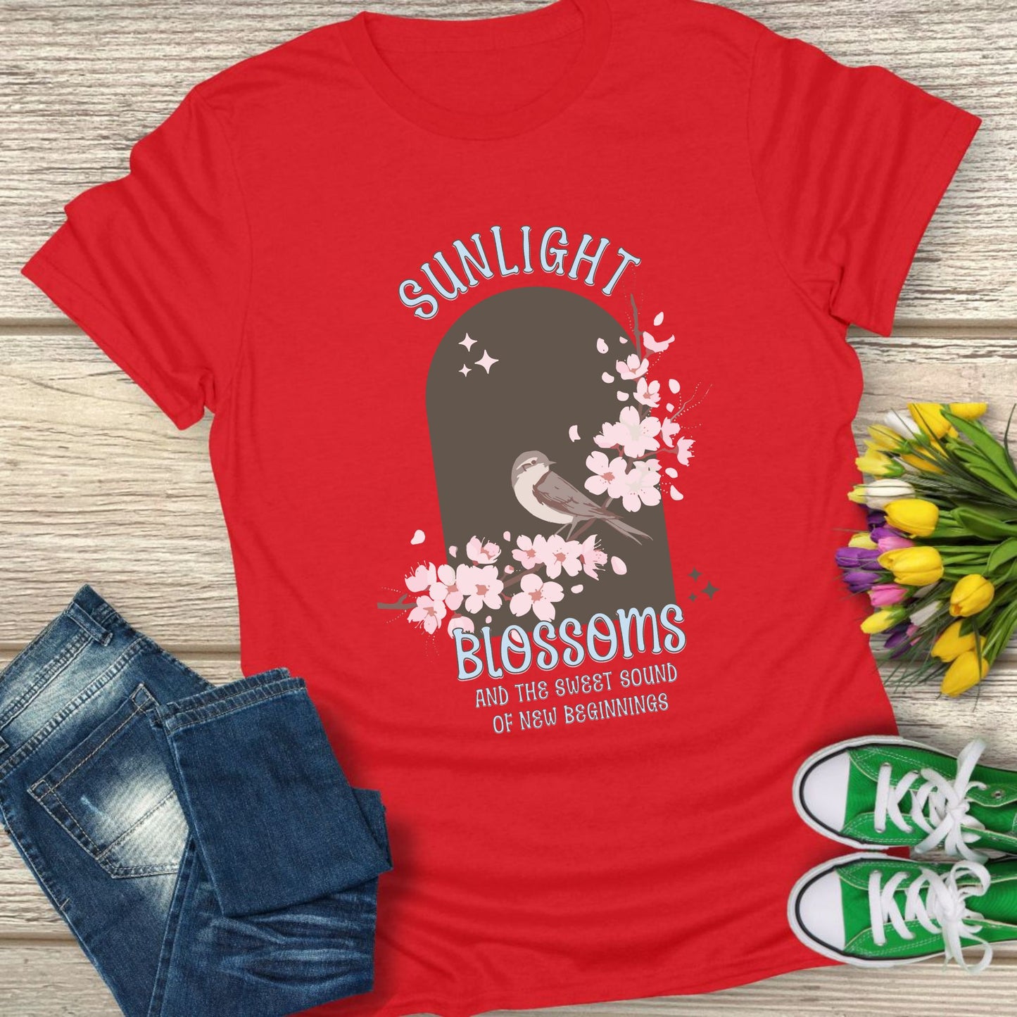 Sunlight Blossoms t-shirt.