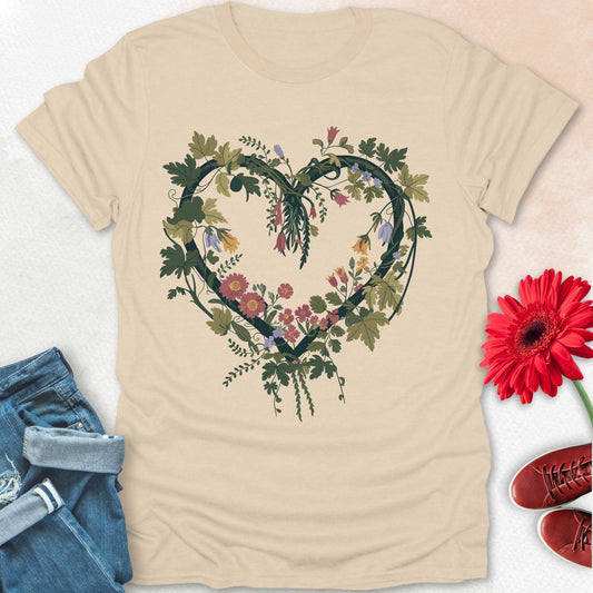 heart shape garland t-shirt.