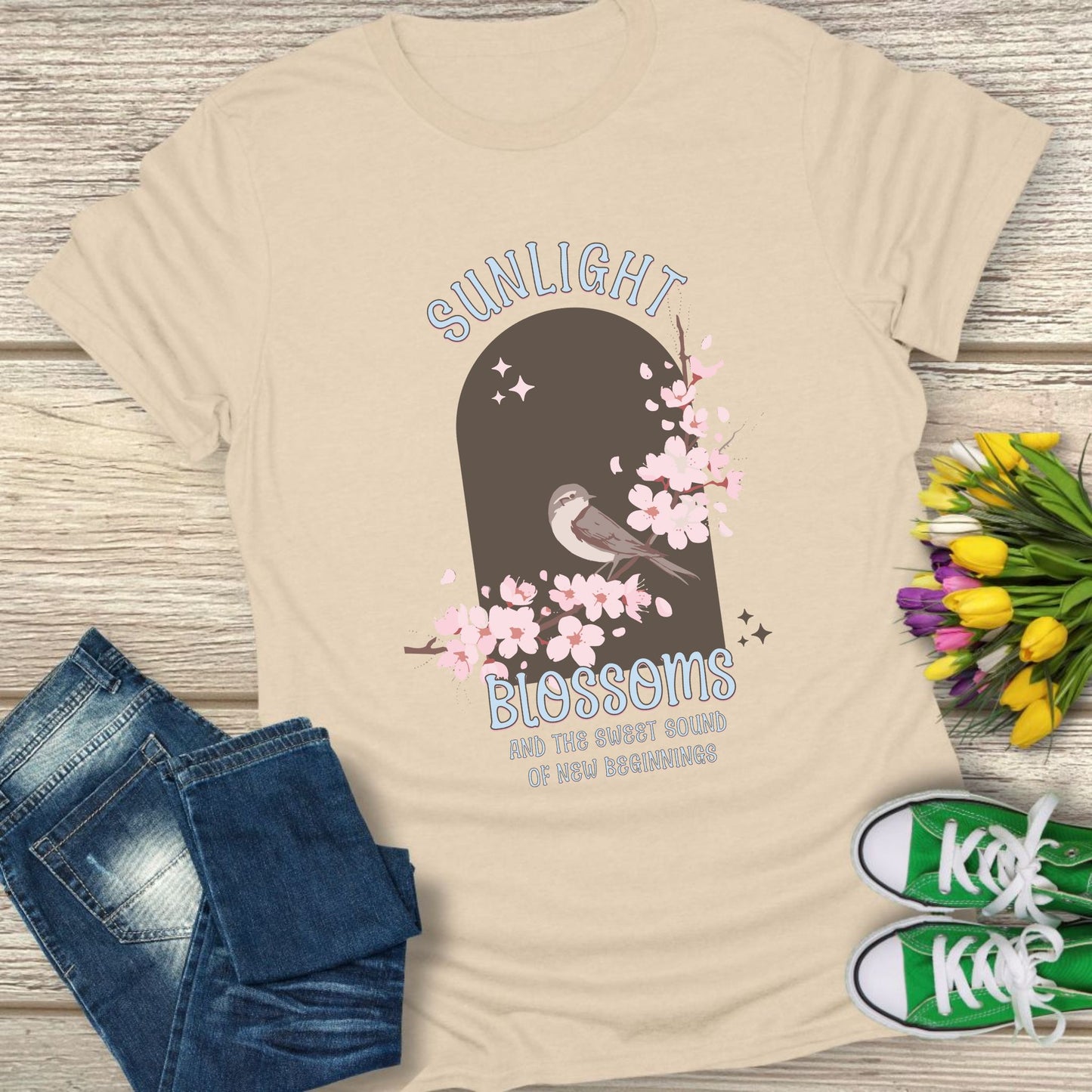 Sunlight Blossoms t-shirt.