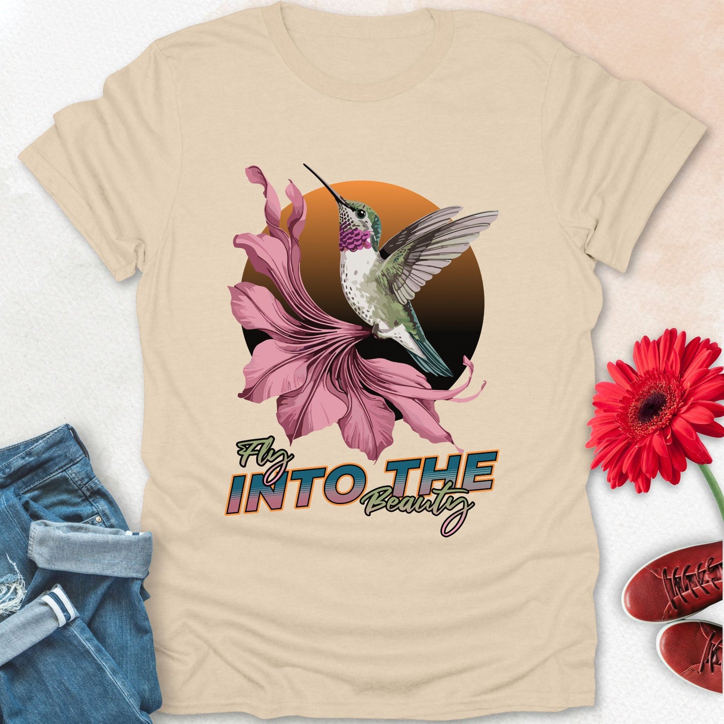 Fly into the beauty t-shirt.