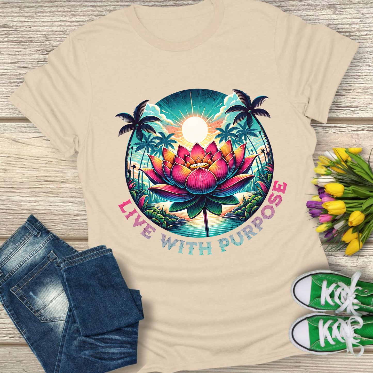 Live with purpose t-shirt.