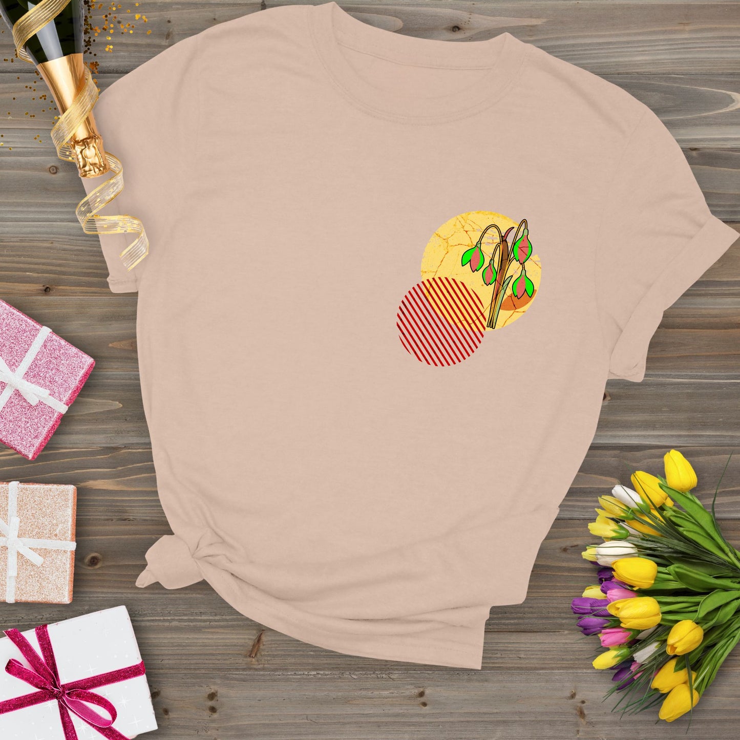 Snow drop, birth month January flower T-shirt