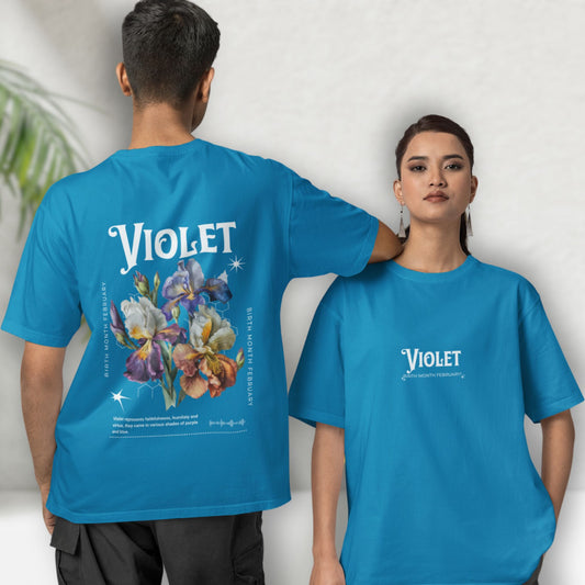 Violet, birth month february flower T-shirt