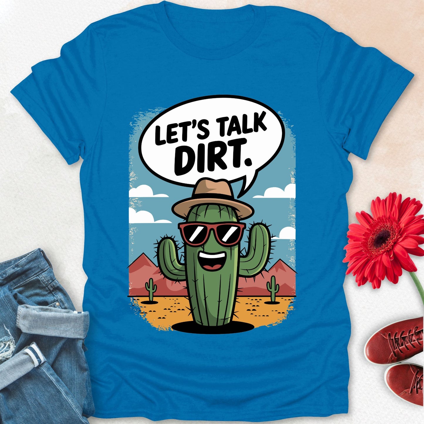 Let's talk dirt t-shirt.