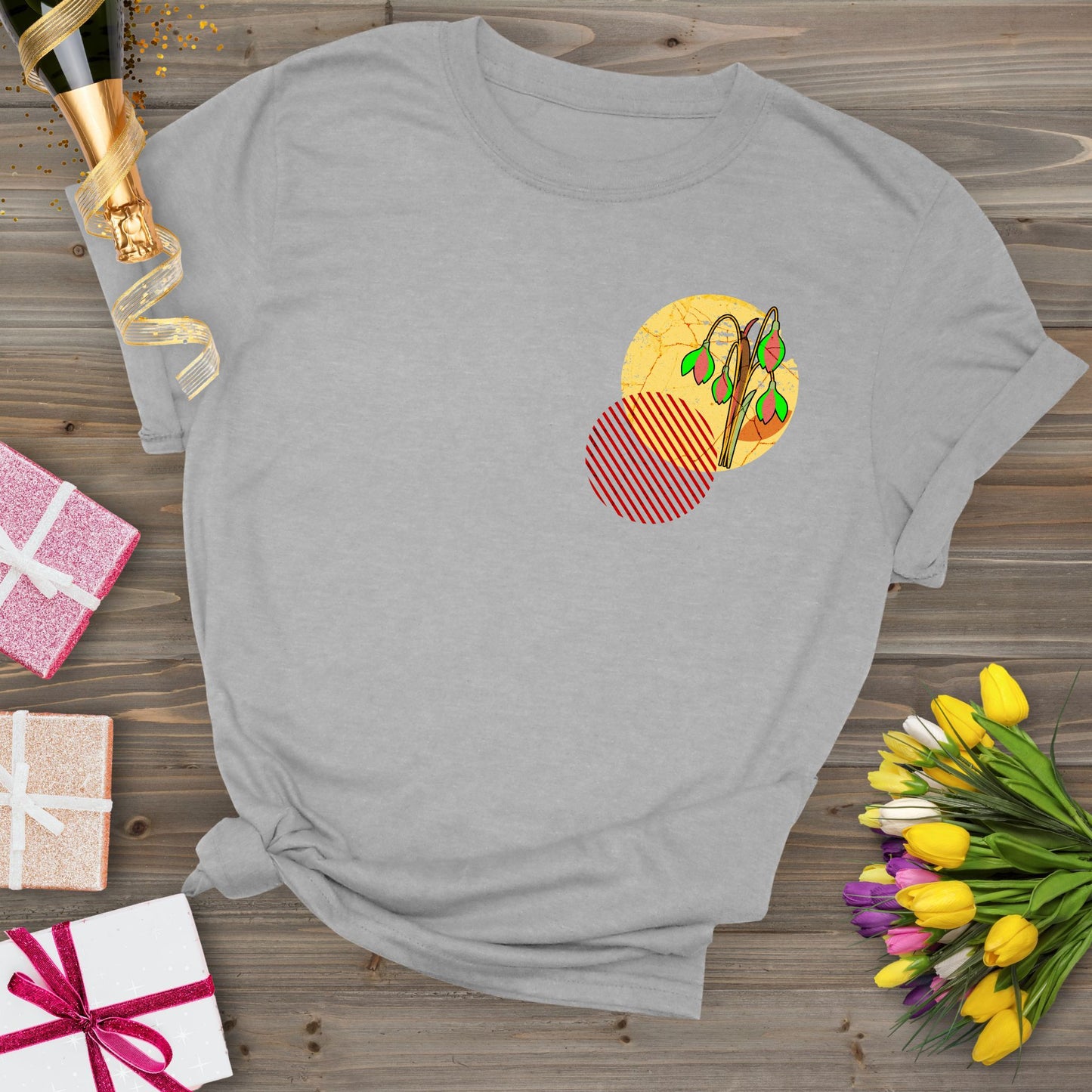 Snow drop, birth month January flower T-shirt