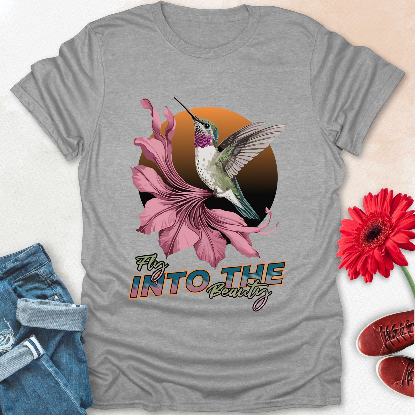 Fly into the beauty t-shirt.