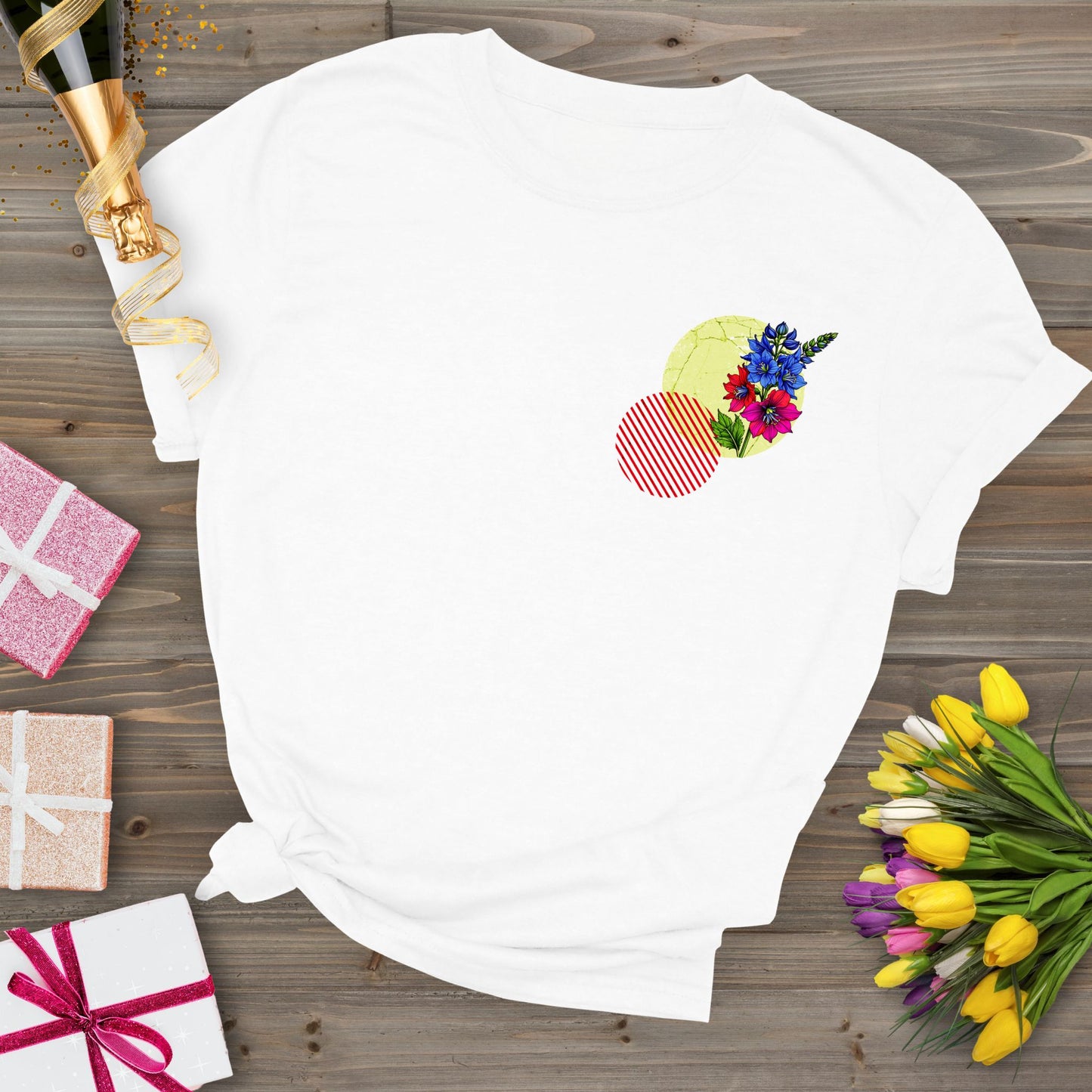 Delphinium, birth month july flower T-shirt