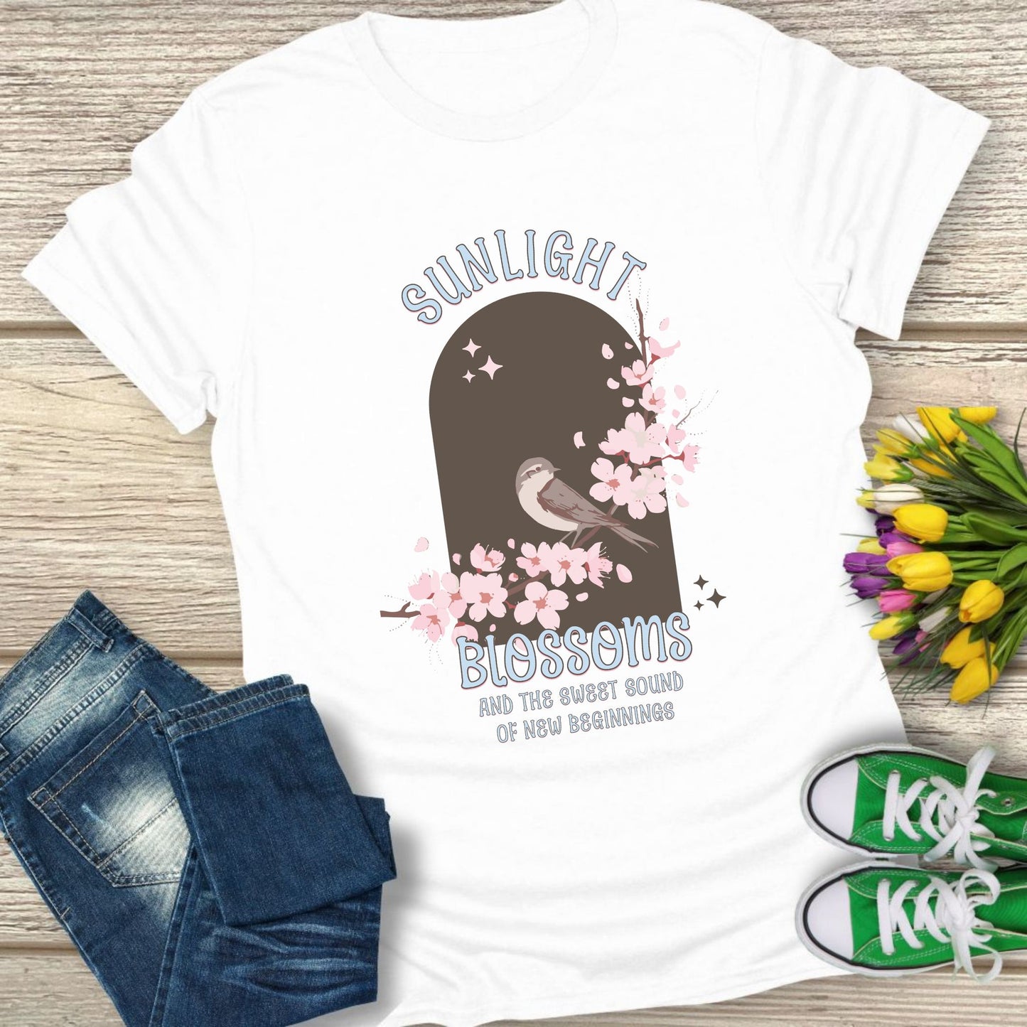 Sunlight Blossoms t-shirt.