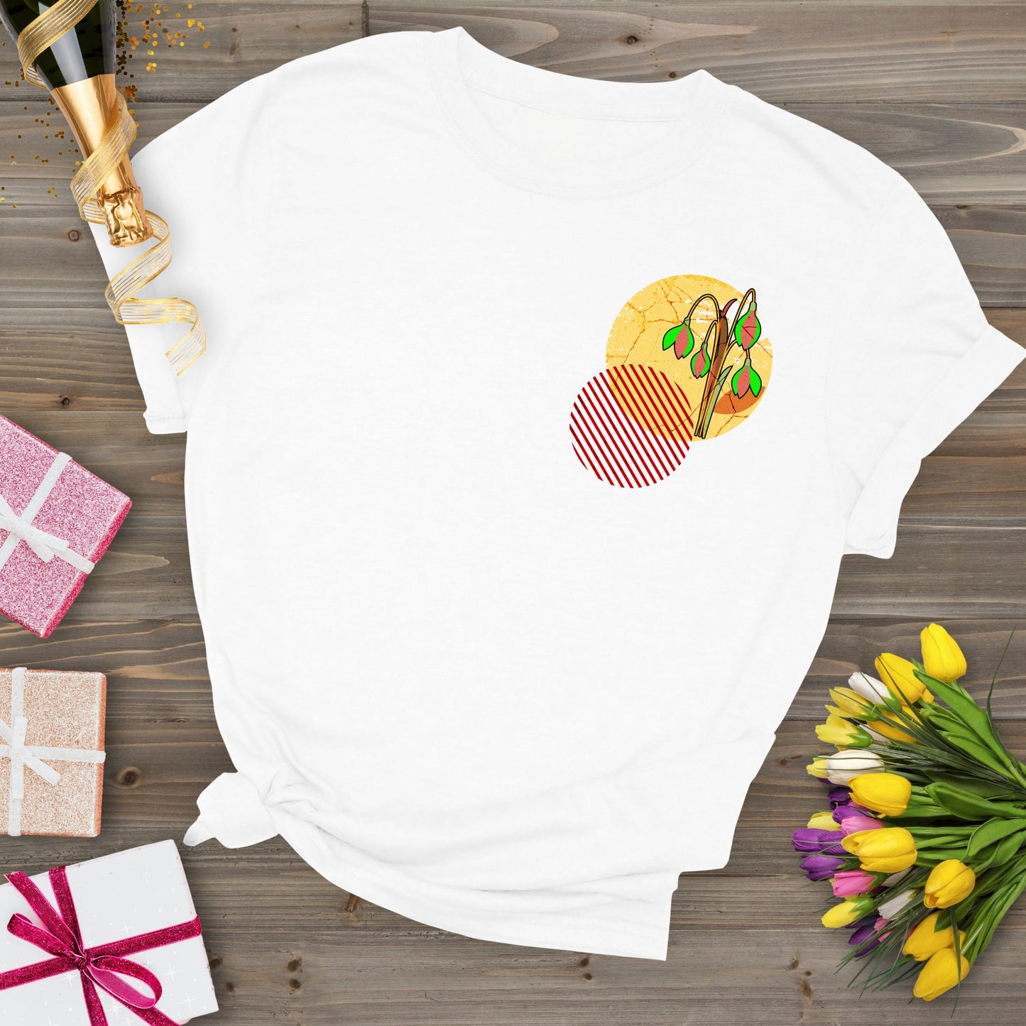 Snow drop, birth month January flower T-shirt