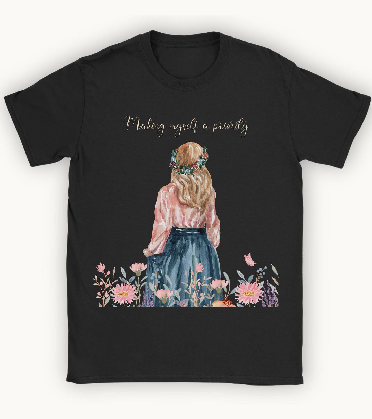 making myself a priority T-shirt